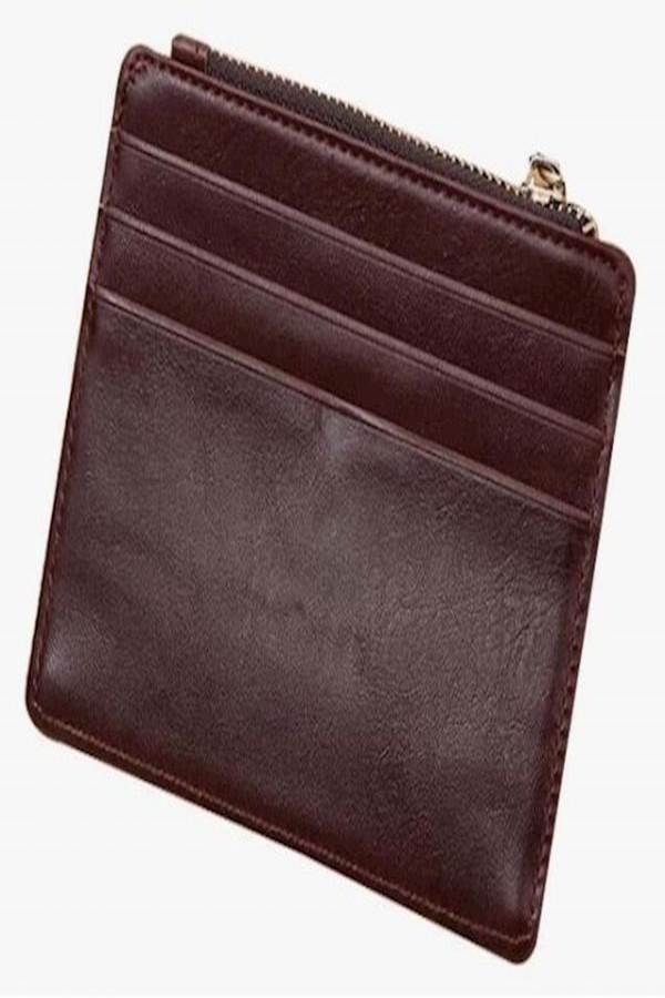 GUBINTO Faux Leather Bifold Wallet Brown - Image 4