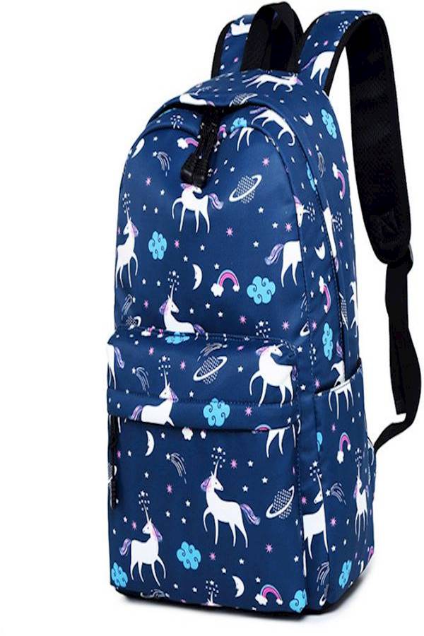 3Piece Women Printed Unicorn School Backpack Multi Color  - Image 4