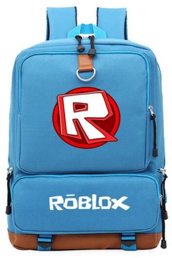 روبلوكس حقيبة ظهر للسفر واللابتوب من قماش الكانفاس أزرق