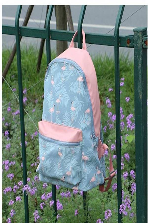 Printed Backpack Blue/Pink  - Image 3