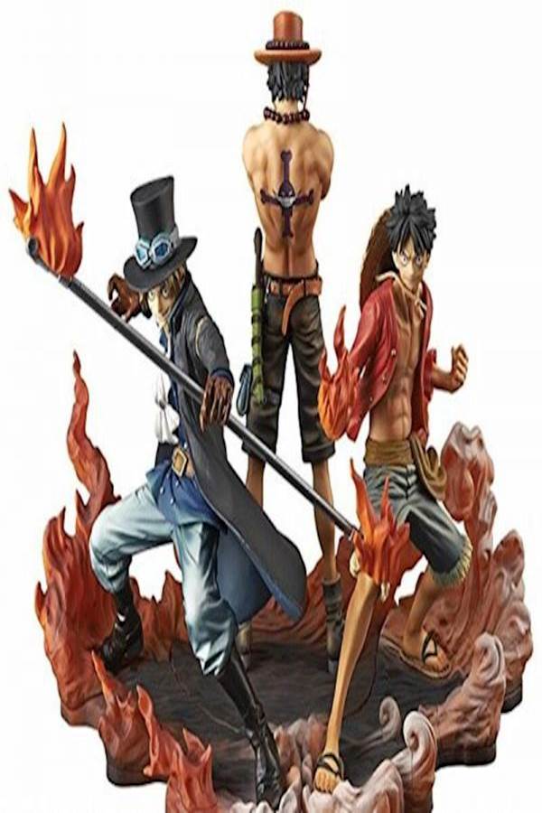 Brotherhood Luffy Ace Sabo 3 In 1 Action Figures Anime Figure Toy 620 Grams  - Image 1