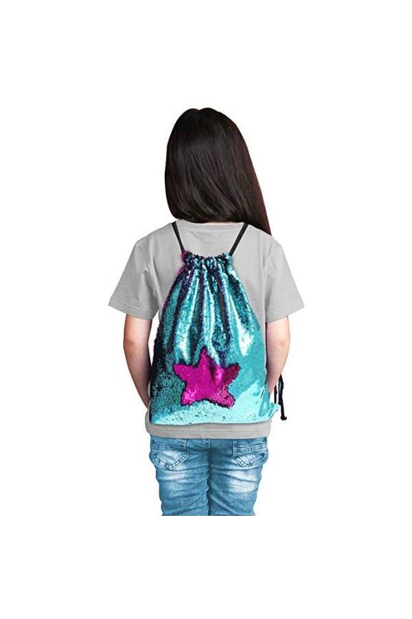 Mermaid Sequin School Bag Multi Color  - Image 2
