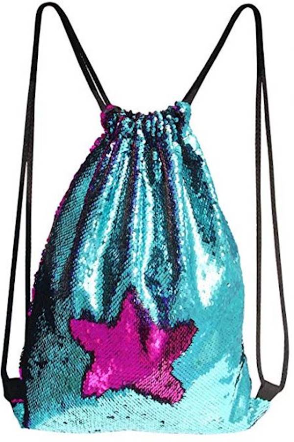 Mermaid Sequin School Bag Multi Color  - Image 1