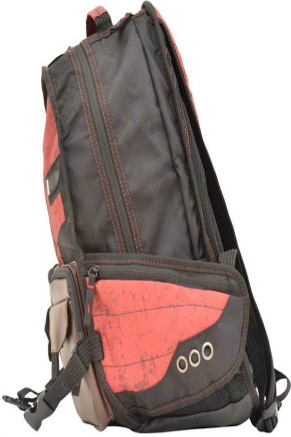 Generic - Deadpool Mask Climbing Backpack Black/Beige/Orange - Image 1