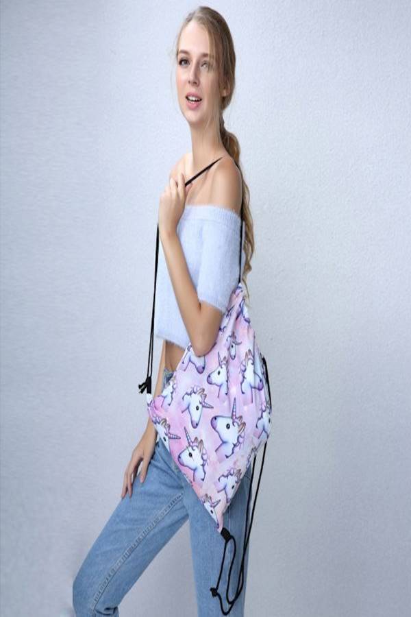 Generic - 3Piece Women Printed Unicorn Bagpack Multi Color - Image 1