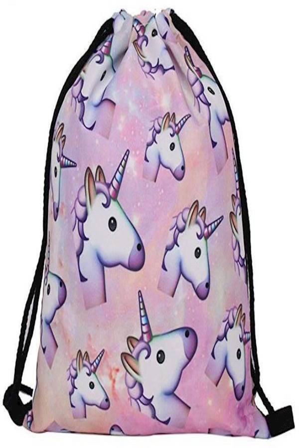 Drawstring Bag With Pouch Set Purple/Blue - Image 2