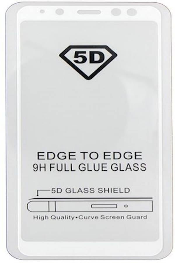 Generic - 5D Screen Protector For Samsung A8 - White - Image 1