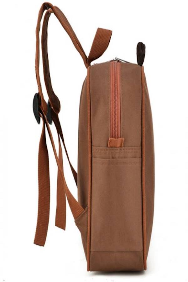 Bear Design School Backpack Brown/Black  - Image 2