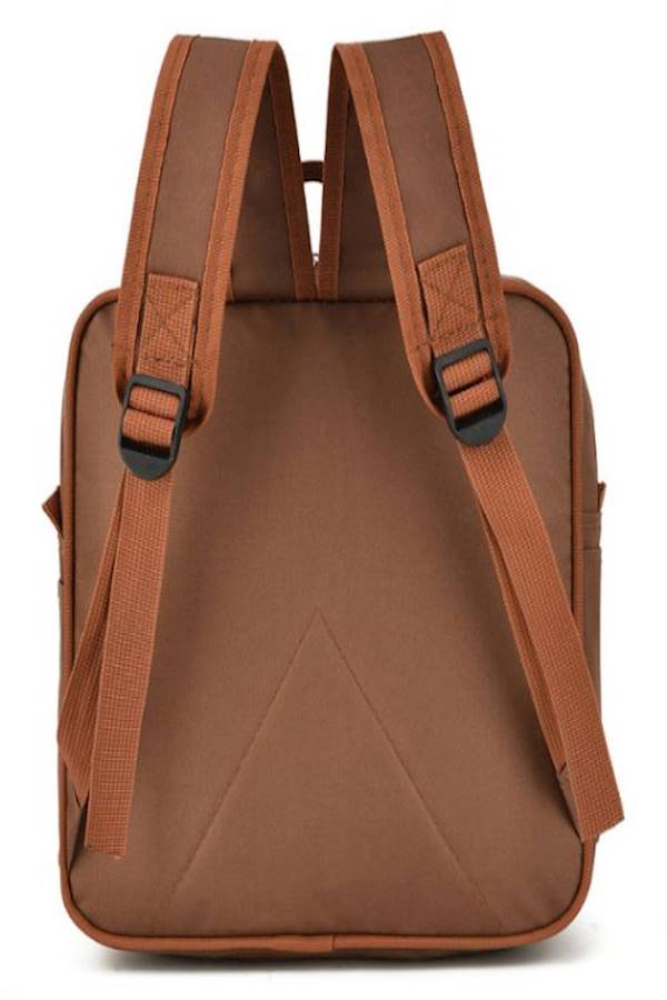 Bear Design School Backpack Brown/Black  - Image 3