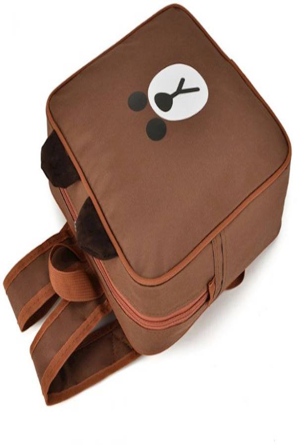 Bear Design School Backpack Brown/Black  - Image 4