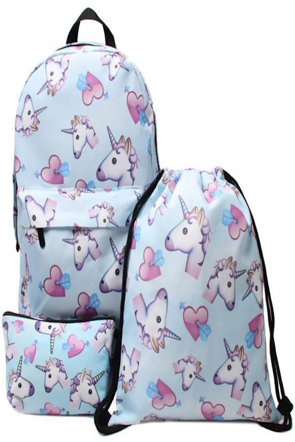 3-Piece Printed Backpack Set Multicolour - Image 5