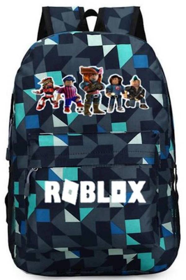 روبلوكس حقيبة ظهر بتصميم مدرسي متعددة الألوان