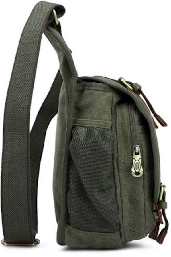 KAUKKO Leather Shoulder Bag Green - Image 2