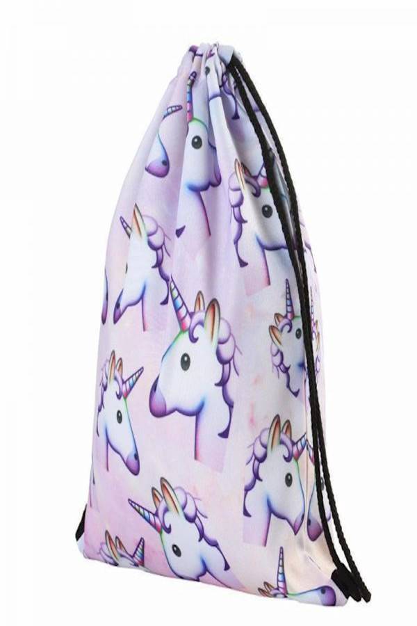3D Unicorn Printed School Bag For Girls Multi Color - Image 2