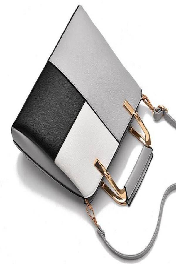 Generic - Wild Shoulder Diagonal Handbag Grey/White/Black - Image 1