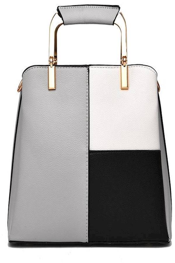 Generic - Wild Shoulder Diagonal Handbag Grey/White/Black - Image 1