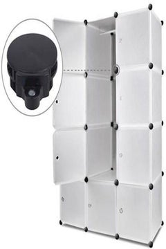 Generic 12 Cubes Wardrobe Storage White  - Image 5