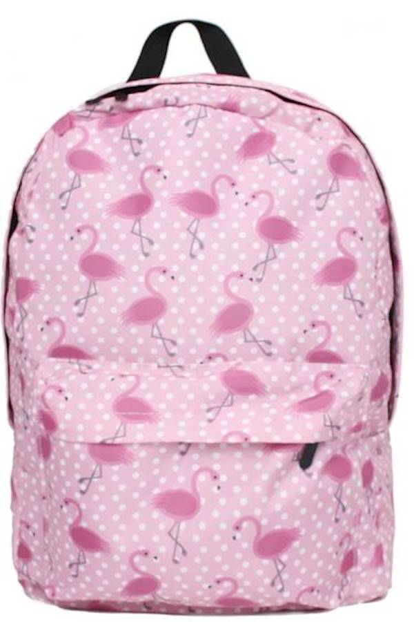 3-Piece Flamingo Printed Backpack Set Pink - Image 2