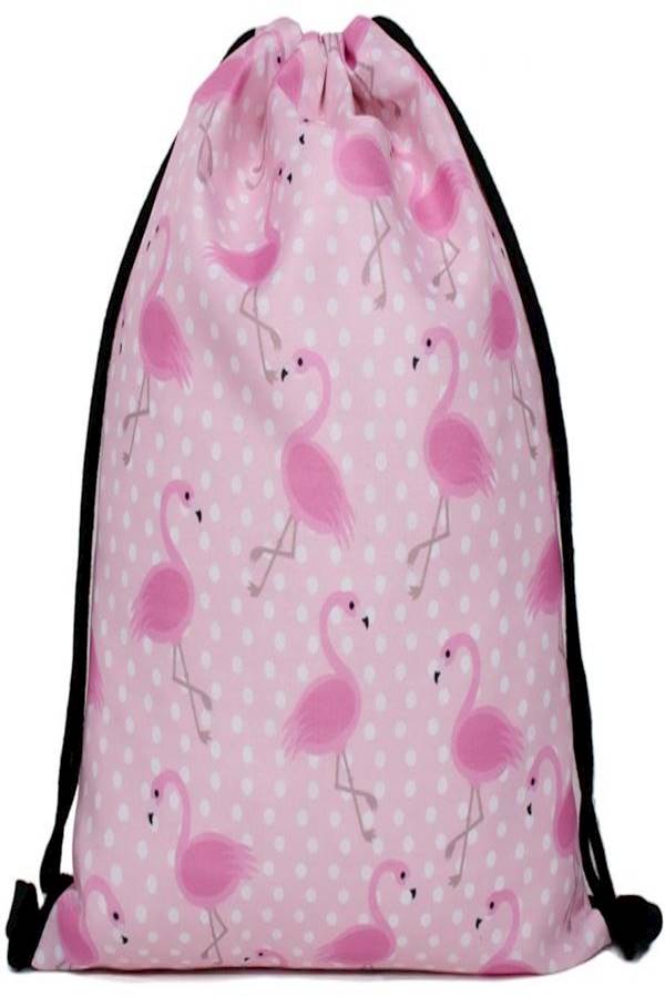 3-Piece Flamingo Printed Backpack Set Pink - Image 4