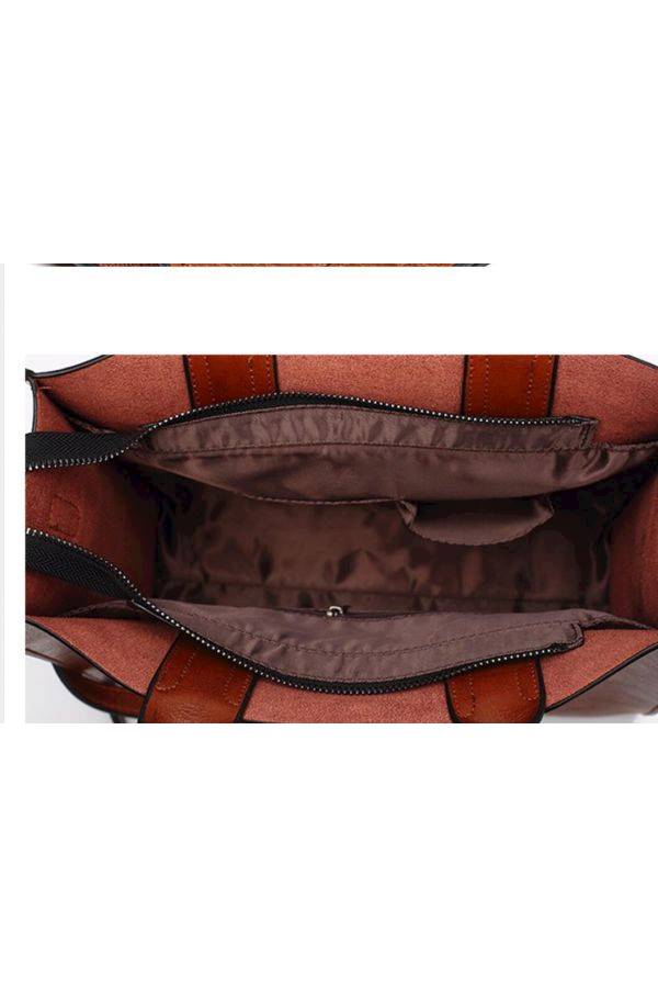 Leather Handbag Brown  - Image 3