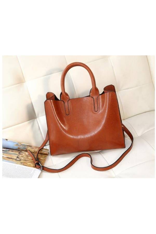 Leather Handbag Brown  - Image 5