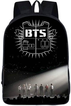 Korean Bts Bangtan Boys Letter Printed Travel Bag Girls Multi Color