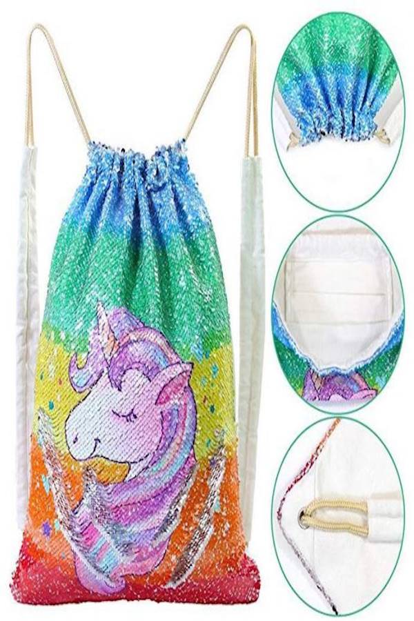 Mermaid Unicorn Sequin Bag Multi Color - Image 4