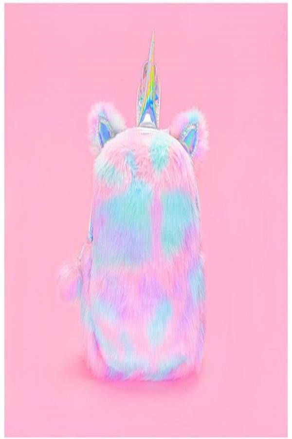 Generic - Plush Unicorn Backpack Pink/Blue - Image 1