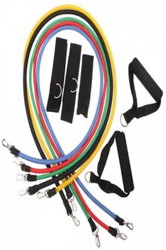 11-Piece Sport Resistance Exercise Band With Bag - v1556091279/N24417137A_2