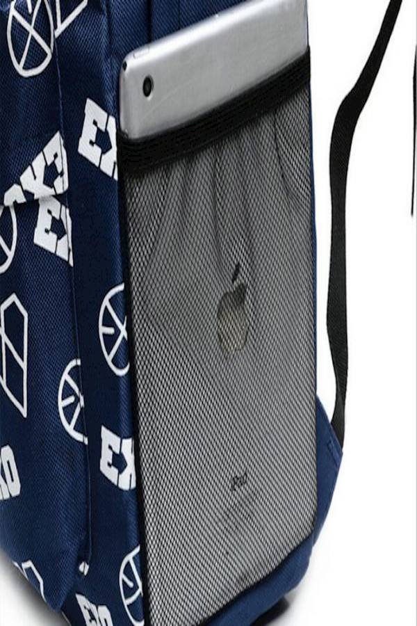 Printed Backpack Blue/White - Image 3