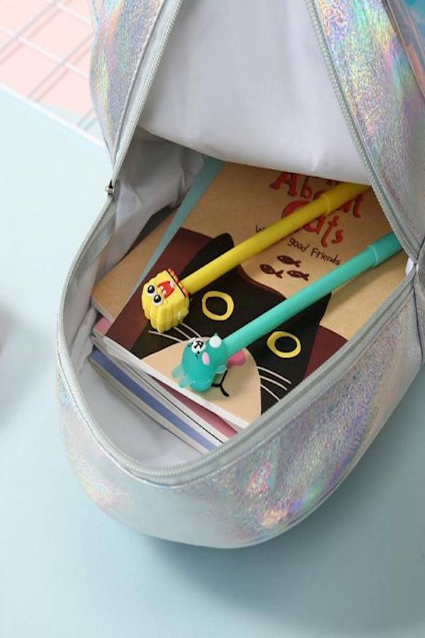 Generic - Unicorn Sequin Backpack Silver - Image 1