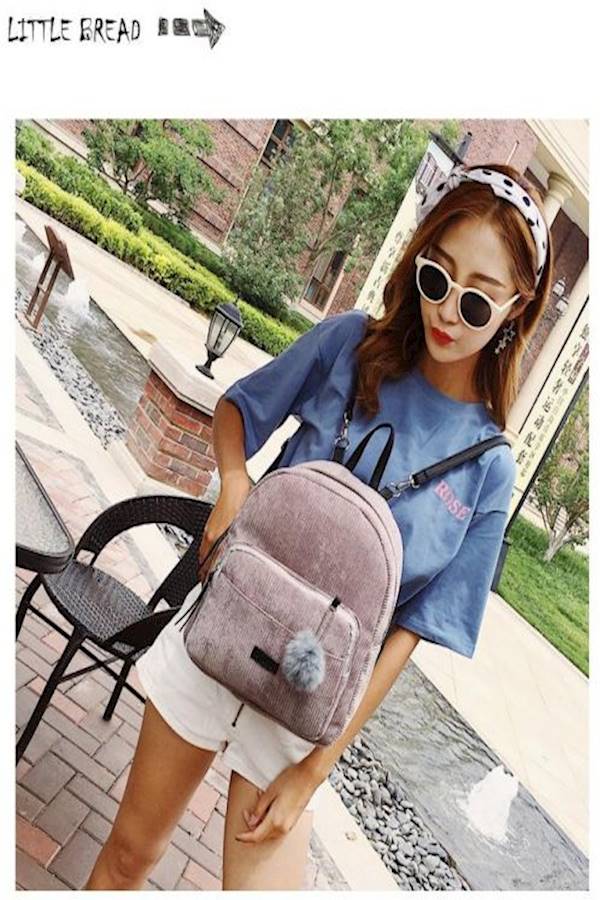 Korea Mini Shoulder Bag Grey - Image 5