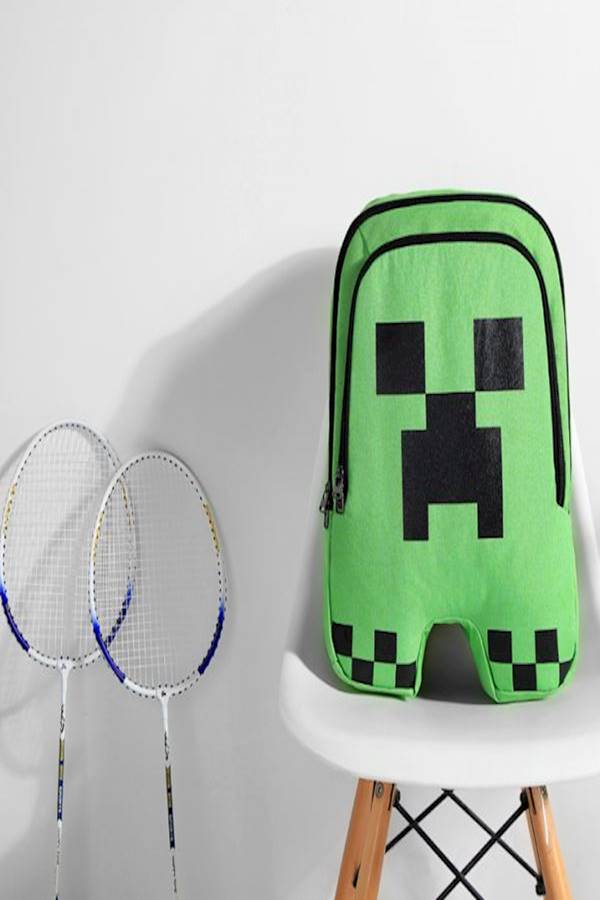 Teenager Minecraft Schoolbag Green - Image 3