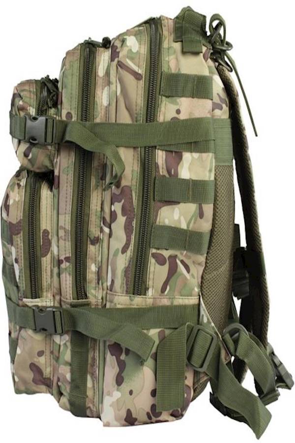 Double Shoulder Hiking Backpack Grey/Green/Brown  - Image 2