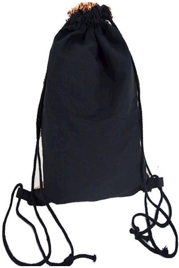 Reversible Sequinned Drawstring Backpack Gold - Image 4