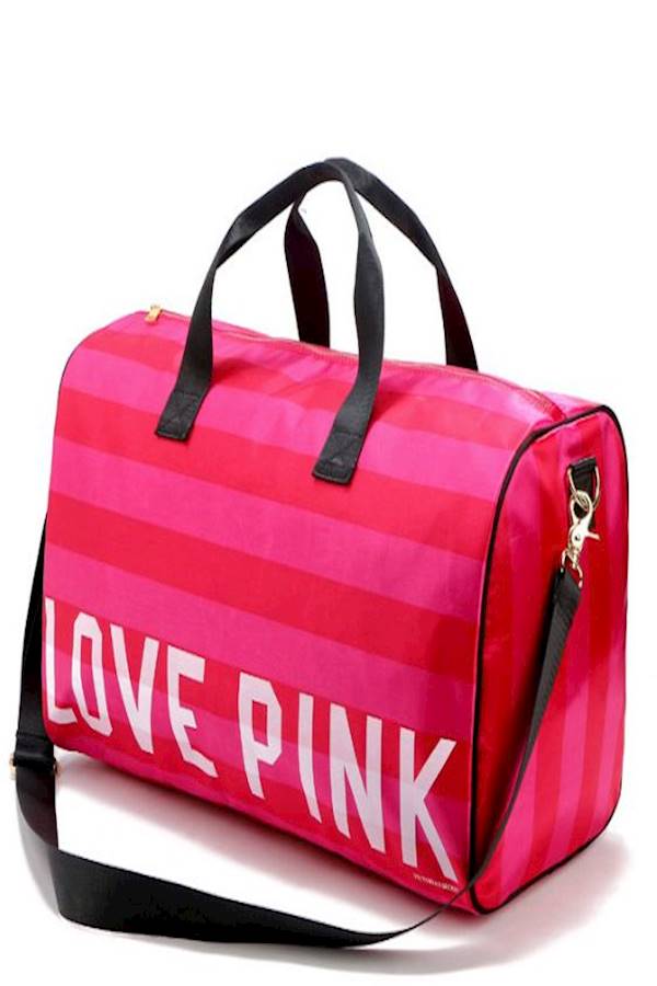 Polyester Duffle Bag Pink/Red - Image 2