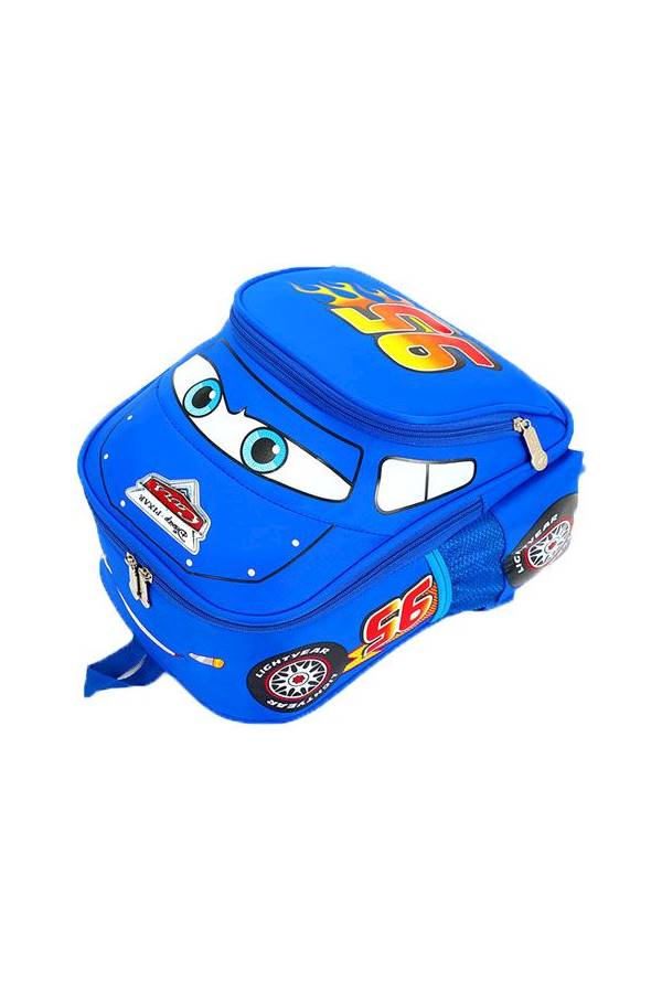 Cartoon Car Backpack Blue  - Image 3