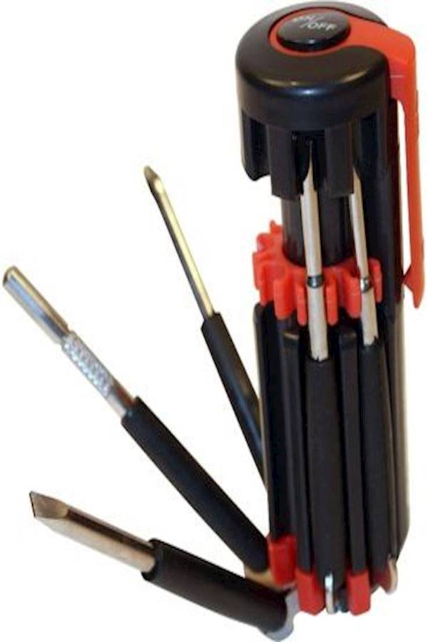 Multifunction Screwdrivers Set With Searchlight Red and Black 220grams - Image 2