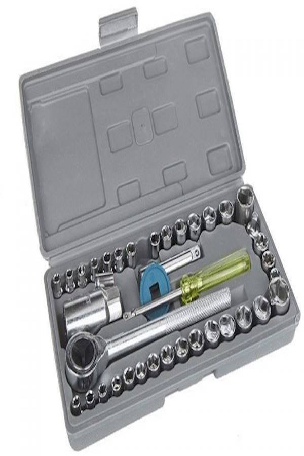 40-Piece Socket Wrench Tool Set Grey 28 x 10 x 7cm - v1556092096/N24132808A_4