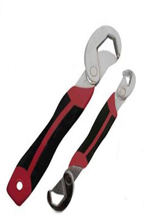 2-Piece Auto Adjustable Snap-N-Grip Wrench Set Red/Black/Silver 5.2 x 0.7cm - Image 5