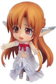 نموذج للعبة Sword Art Online SAO Yuuki Asuna Titania Ver مع قفص عصافير 10سم