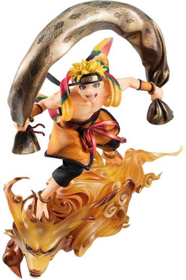 ماركة غير محددة - مجسم شخصية ناروتو اوزوماكي بقوة الرياح من سلسلة أنيم Naruto مقاس 18 سنتيمتر - Image 1