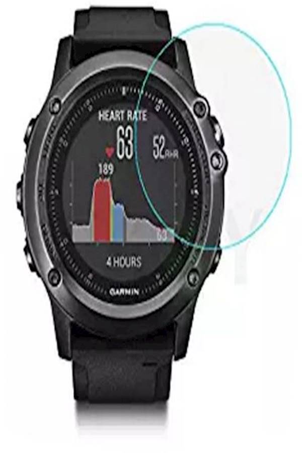 لاصقة حماية للشاشة من الزجاج المقوى للساعة الذكية جارمن فينكس 3 إتش آر