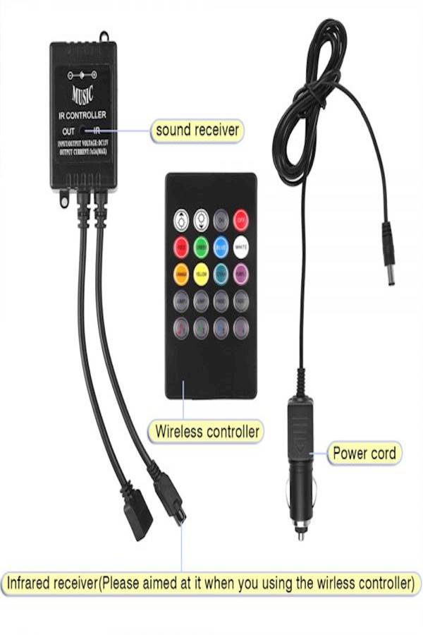 Generic Remote Controlled LED Interior Light Strip  - Image 5