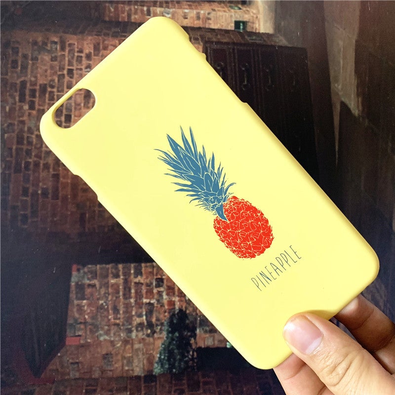 Generic - iPhone 6  Plus Creative Pattern Matte Texture Phone Case Yellow - Image 1