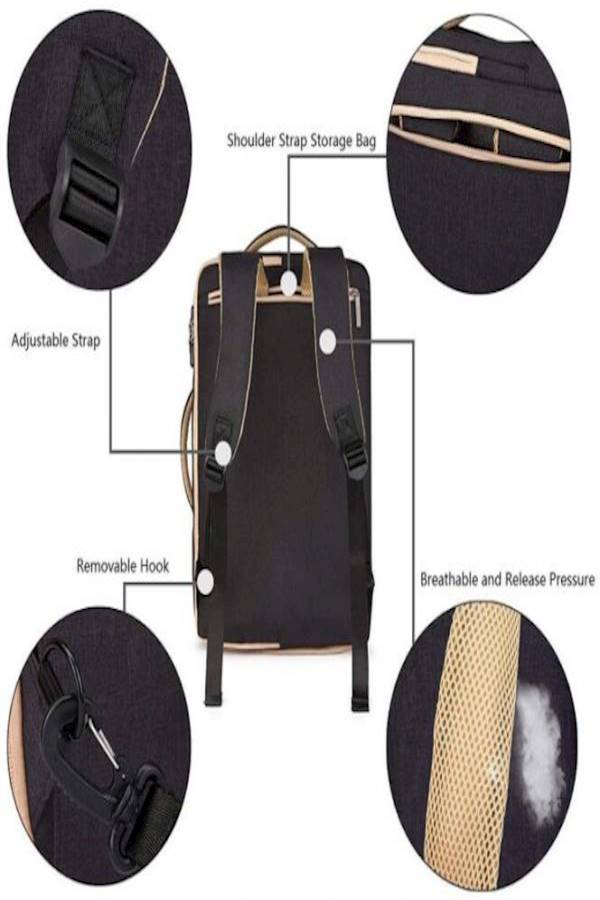 Polyester Laptop Backpack Black  - Image 4