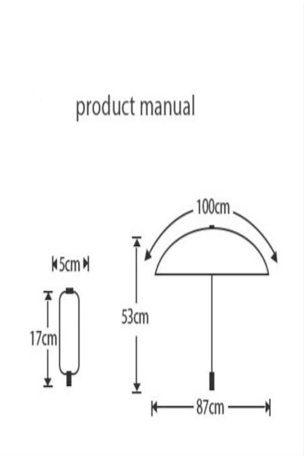 شمسية قابلة للطيّ مضادة للأشعة فوق البنفسجية أزرق / فضي - Image 2