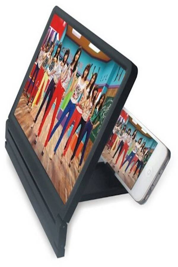 Generic - Mobile Phone Enlarge Screen Display Stand Magnifier For Phone [Black Color] - Image 1