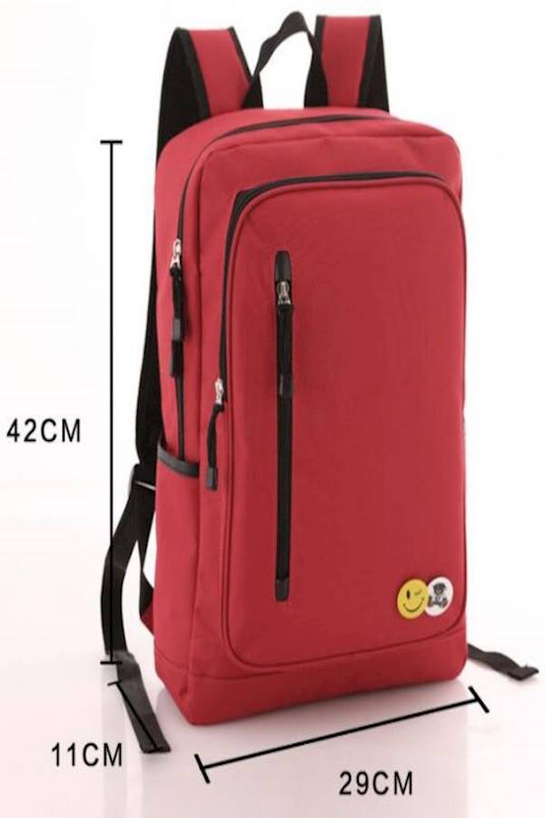 Classic Bookbag Red/Black  - Image 2