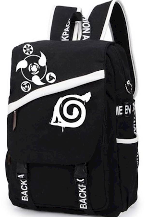 Naruto Hatake Kakashi Student Backpack Black/White - Image 3